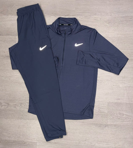 Nike 1/4 Zip Navy Tracksuit