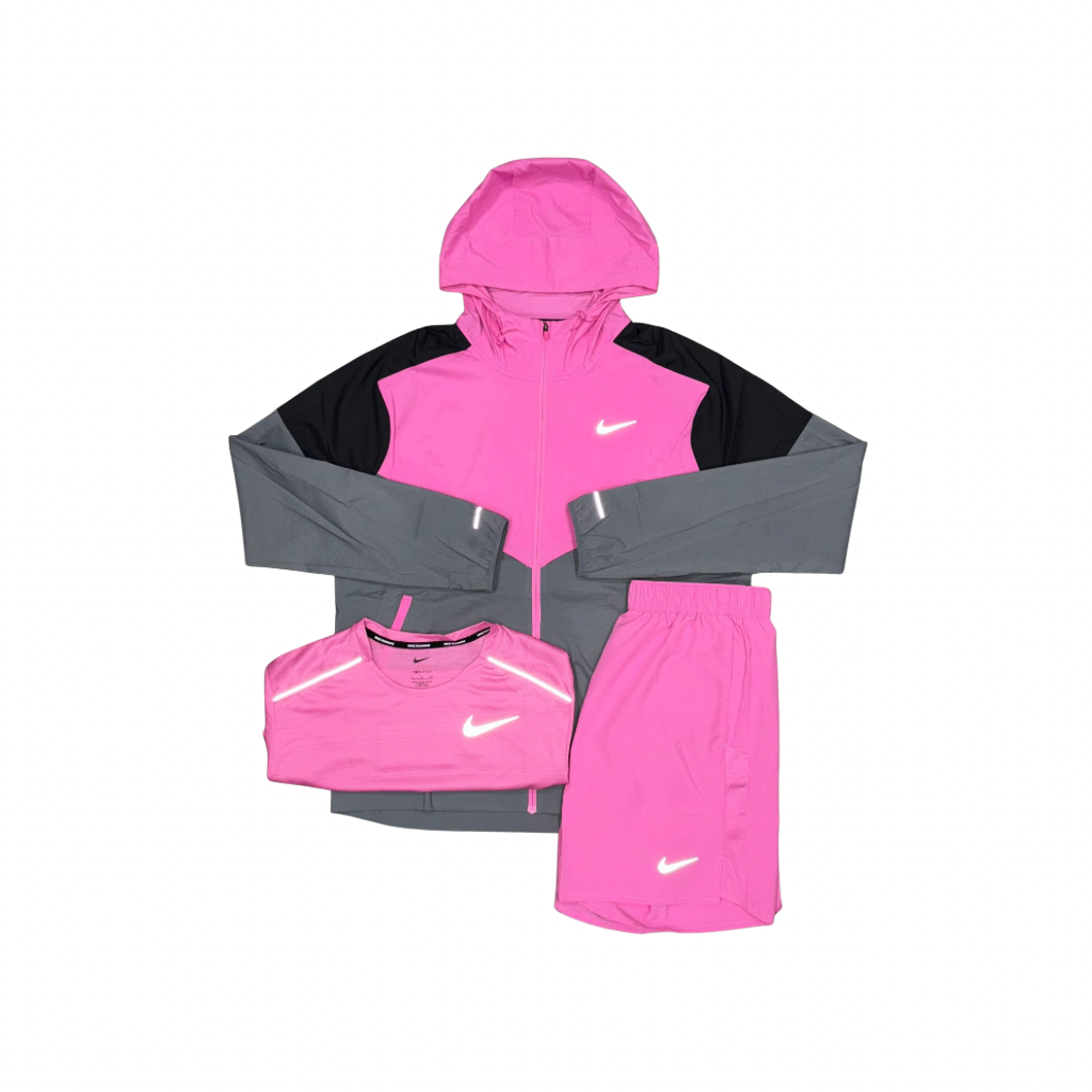 Nike Pink Miler Trio Set