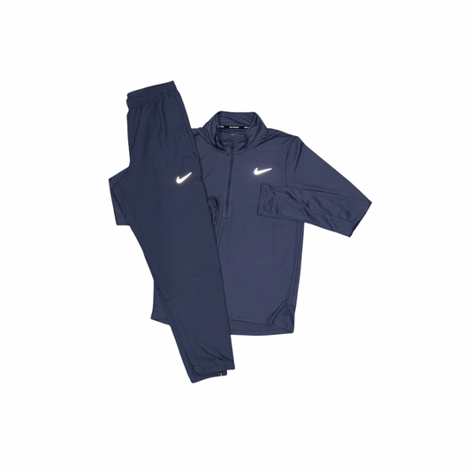 Nike 1/4 Zip Navy Tracksuit