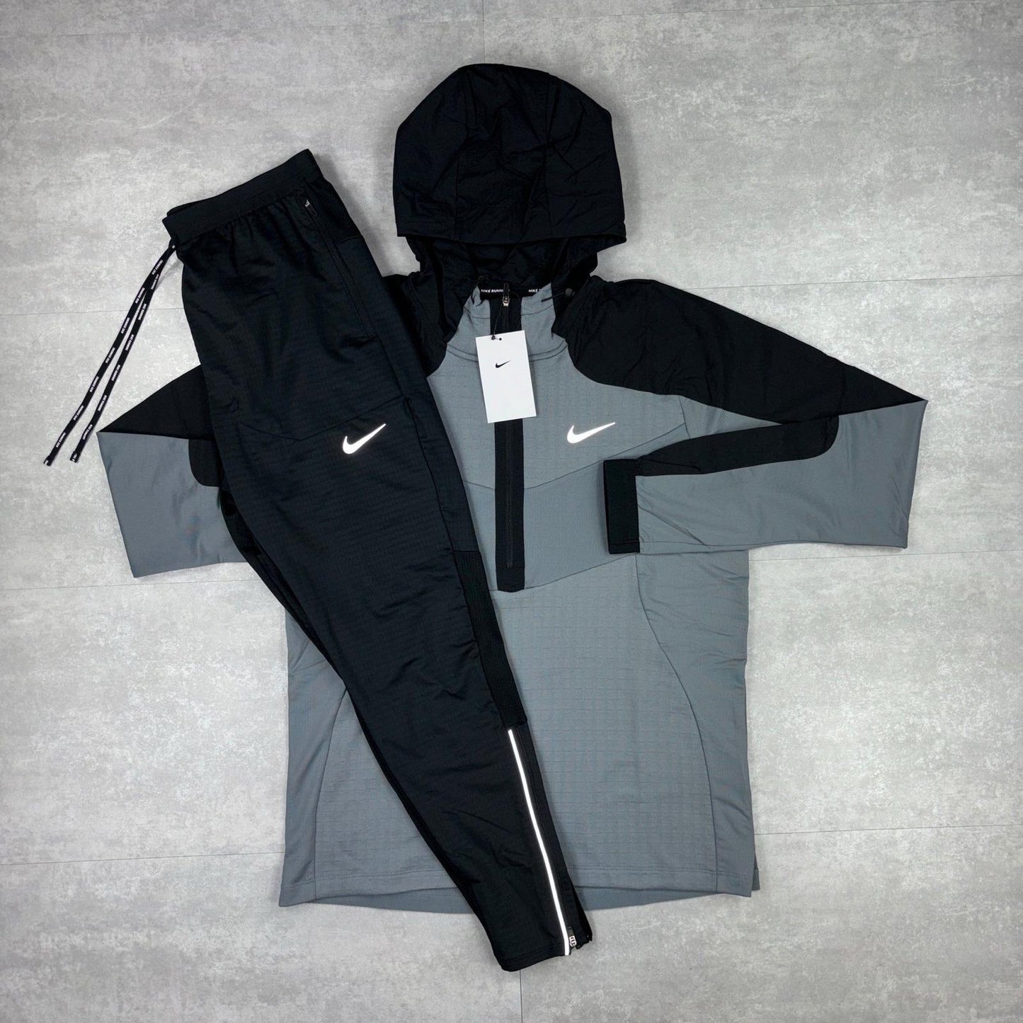 Nike Grey Performance Phenom 1/2 Zip Tracksuit